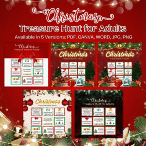 Christmas Treasure Hunt Clues for Adults
